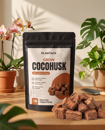 Plantack Grow Coco Husk Chips | Coco Husk for Orchids, Aroids & Potting Mix