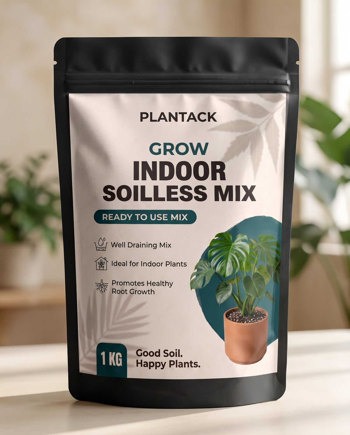 Plantack Grow Indoor Soilless Mix – Ready-to-Use Potting Mix for Indoor Plants